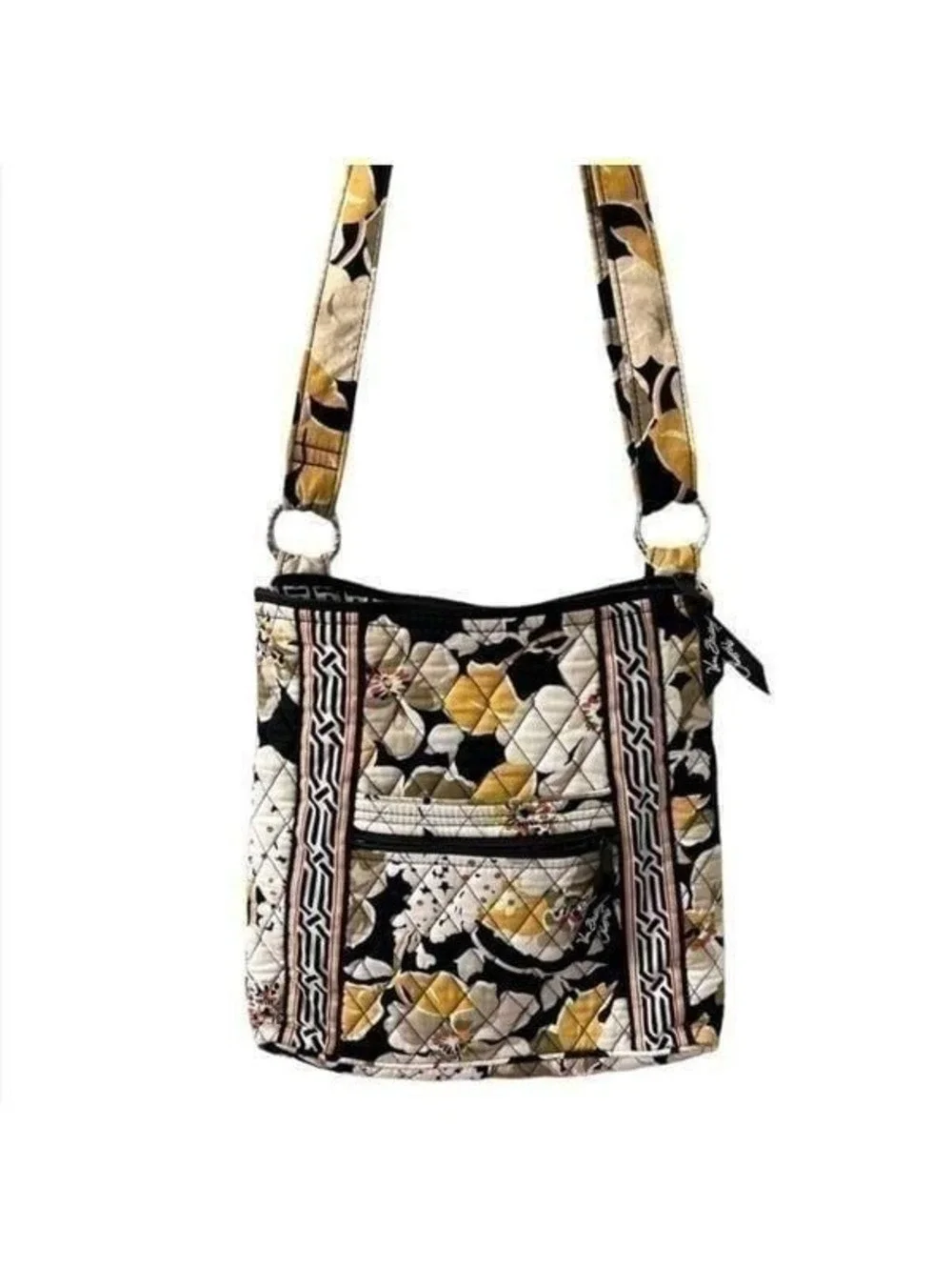 Vera Bradley Yellow and Black Crossbody Bag